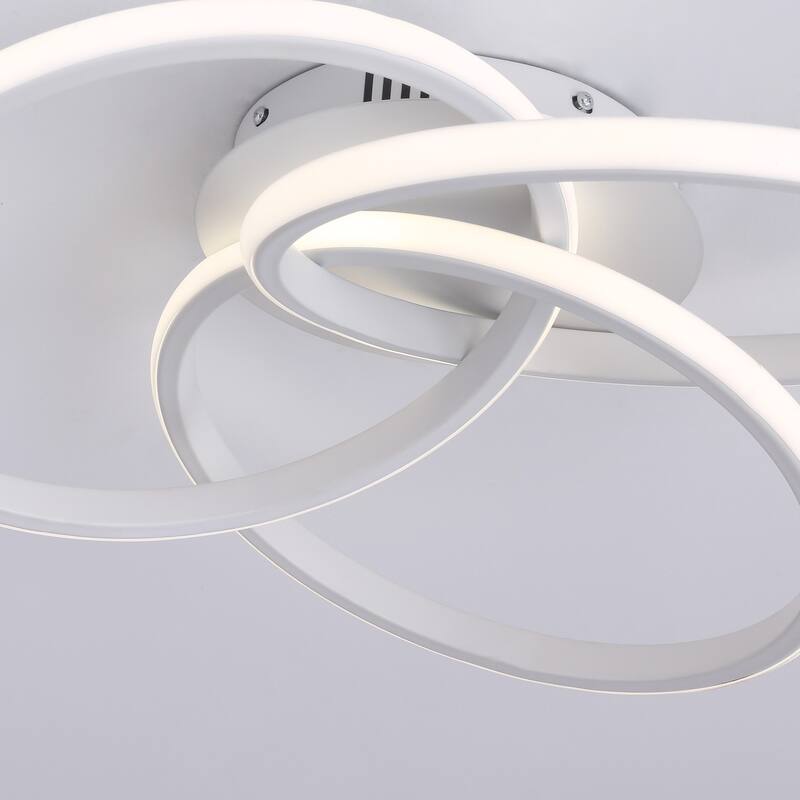 Modern 1-Light Linear Design LED Flush Mount Lighting Fixture