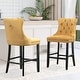 preview thumbnail 28 of 56, Contemporary Tufted Velvet Upholstered Counter Bar Stools Set of 2