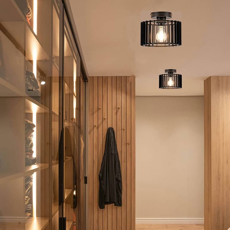 9 Inch ceiling mount light black antique ceiling light fixtures metal ceiling light - 9 inch