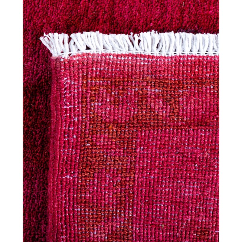 Overdyed One-of-a-Kind Hand-Knotted Area Rug - Pink - 6' 1" x 9' 3"