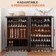 preview thumbnail 3 of 4, Innovaze 6-Tier Adjustable Metal Storage Cabinet with Handle, Multi-Purpose Organizer for Shoes, Books & Household Items
