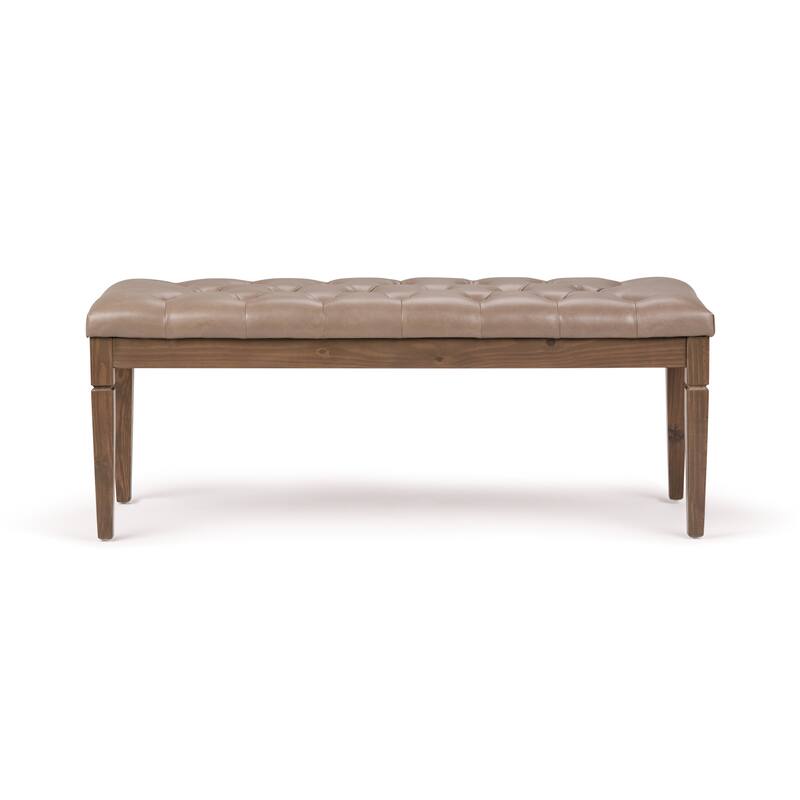 WYNDENHALL Hopewell 48 inch Wide Traditional Rectangle Ottoman Bench