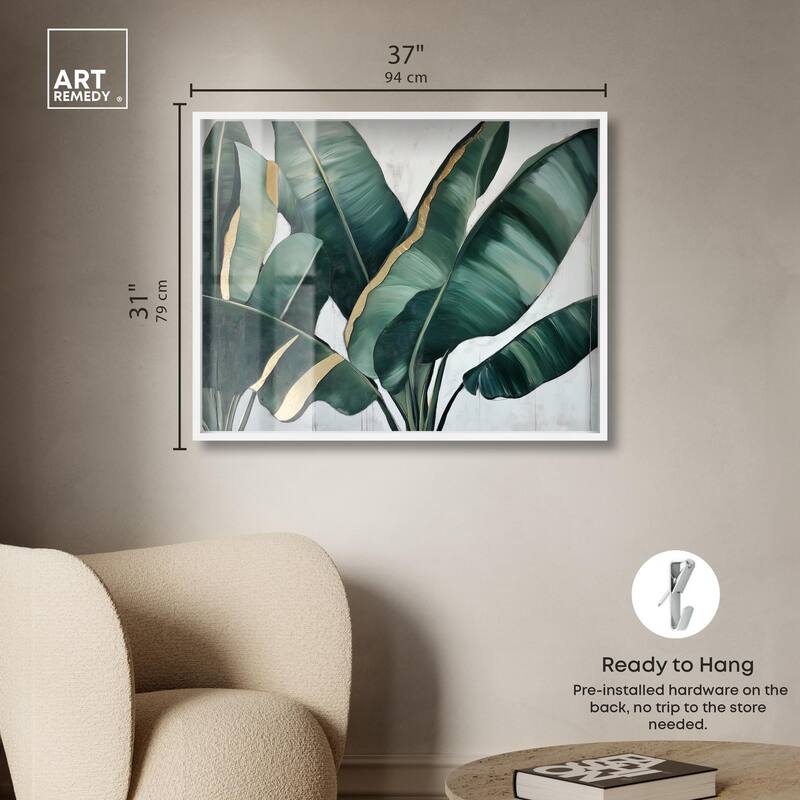 Jungle Jewel Jade I Shadowbox by Art Remedy