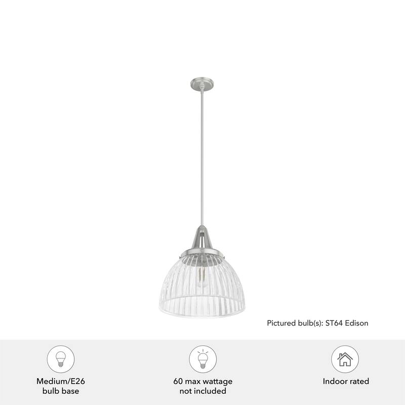 Hunter Cypress Grove 16" 1-Light Pendant - Island, Dining Room, Entry - Industrial, Contemporary, Transitional