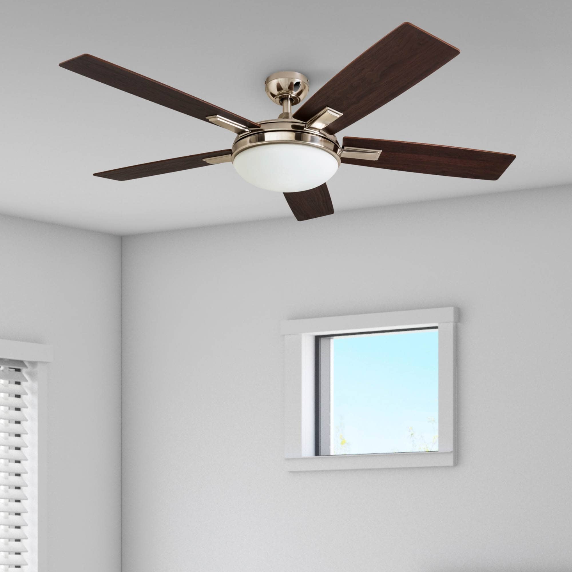 Copper Grove Garff 52-inch Brushed Nickel Ceiling Fan with Remote - Brushed Nickel