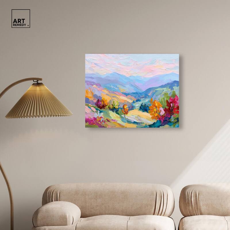 Colorful Valley I Canvas by Art Remedy, Gallery Wrapped