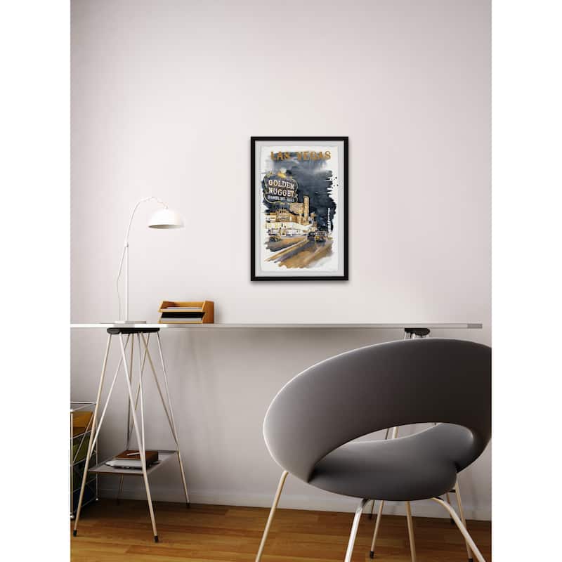 'Entertainment Capital' Framed Painting Print