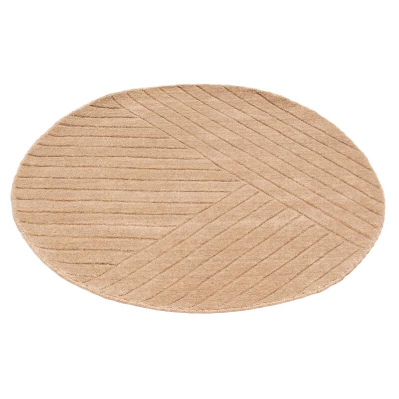 Kashkuli Gabbeh Tan Rug 3'11" x 3'11" - 3'11 x 3'11