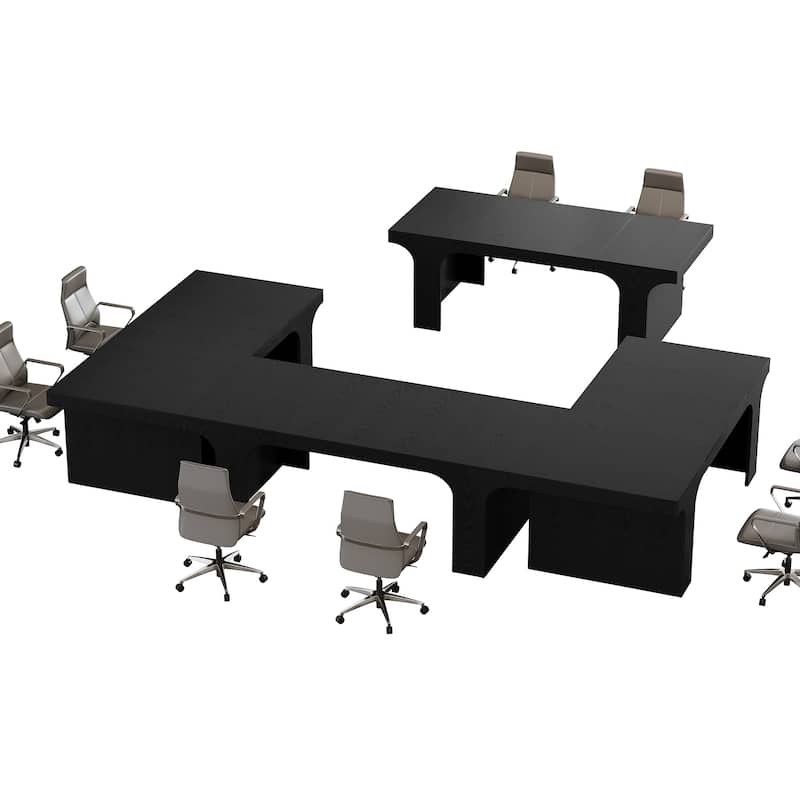 Large Executive Conference Table, Office Meeting Table, Boardroom Computer Writing Desk Workstation Accent Table