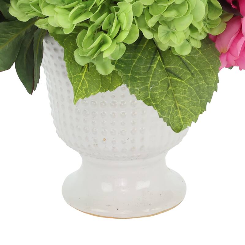 Classic Centerpiece with Peonies, Hydrangeas and Lilacs