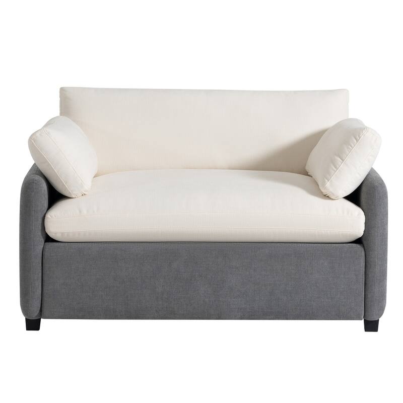 50" Oversized Chenille Upholstered Single Sofa Chair