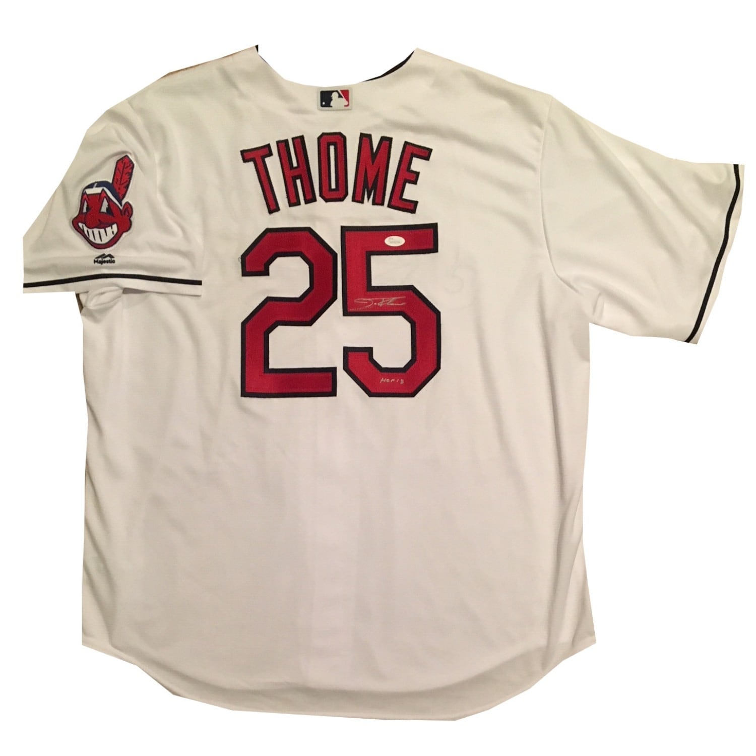 Jim Thome Autographed Cleveland Indians 