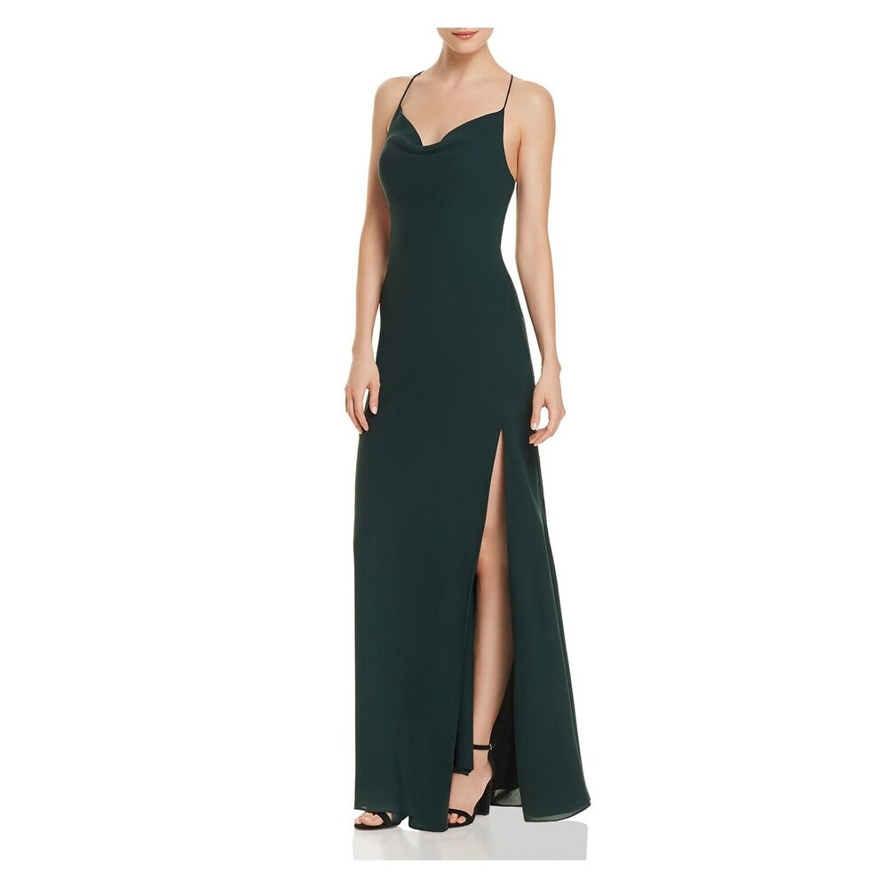 womens green evening gowns