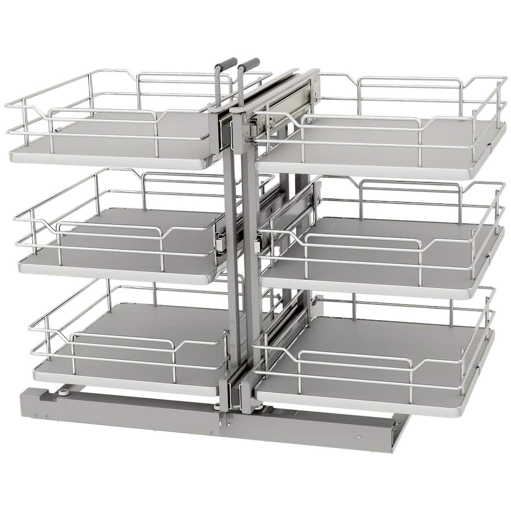 Rev-A-Shelf 53PSPE3-18SC Modern 32-5/8"W Soft Close 3 Tier Pull Out
