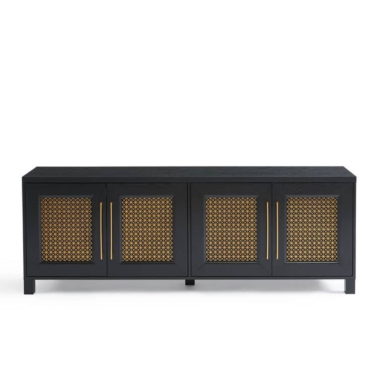 69.5'' Wood TV Stand Media Console Entertainment Center
