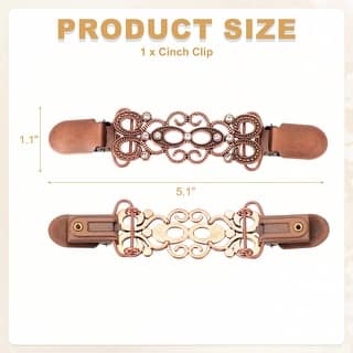 4 Pack Sweater Clips Vintage Cinch Clips For Dresses, Cardigans, Shawls | Waist Tightener & Back Clip Dress Cinch Clips For Waist 4 Pack Sweater Clips Vintage Cinch Clips For Dresses, Cardigans, Shawls | Waist Tightener & Back Clip Dress Cinch Clips For Waist