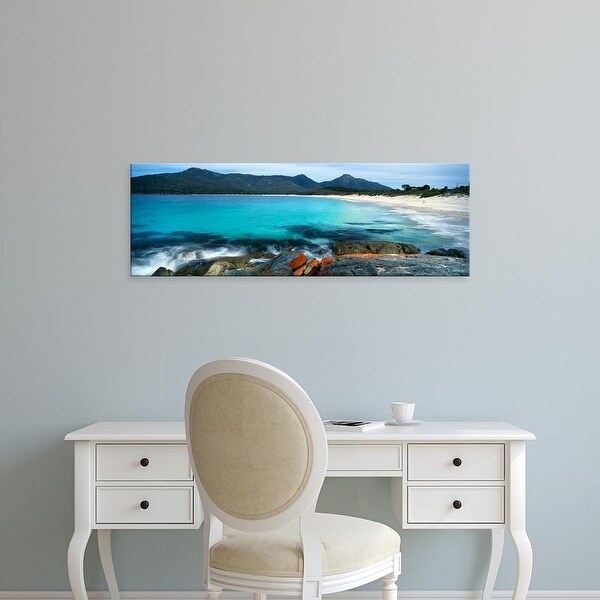Easy Art Prints Panoramic Image 'Rocks, Wine Glass Beach, Freycinet National Park, Tasmania, Australia' Canvas Art