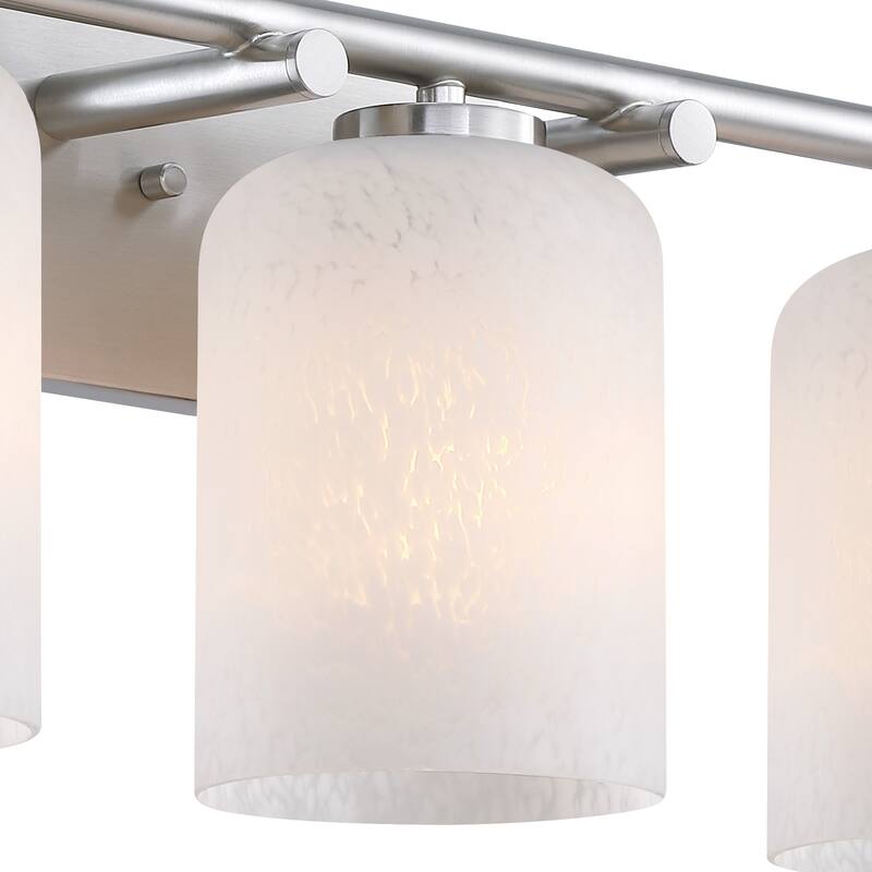 Bluestone Ridge 24 in. 3-Light Brushed Nickel Vanity Wall Light for Bathrooms - 5