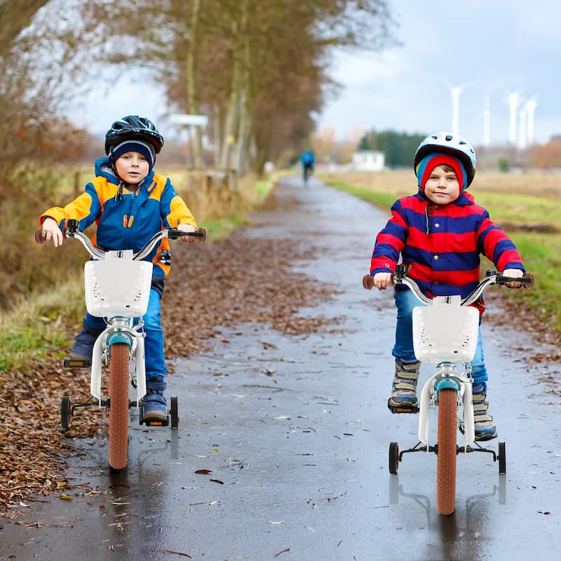 Children Adjustable Bicycle with Front Handbrake and Rear Coaster Brake Perfect Gift for Kids