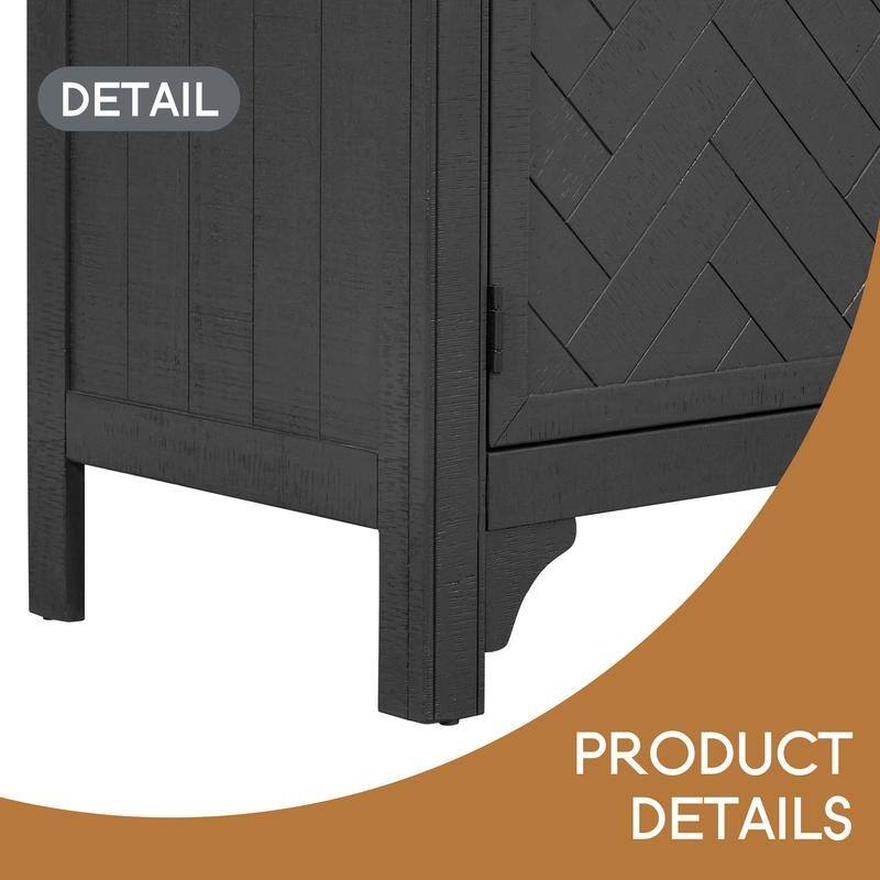 Designed Storage Cabinet Sideboard with MDF+Pine veneer , Adjustable Shelves, Suitable for Living Rooms