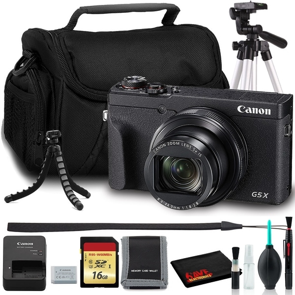 Canon PowerShot G5X Mark II Digital Camera (Intl Model) + Bag + 16GB. Opens flyout.