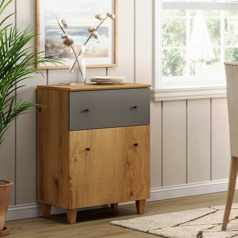 Sideboard Buffet Cabinet with Drawer and Door for Kitchen, Dining Room