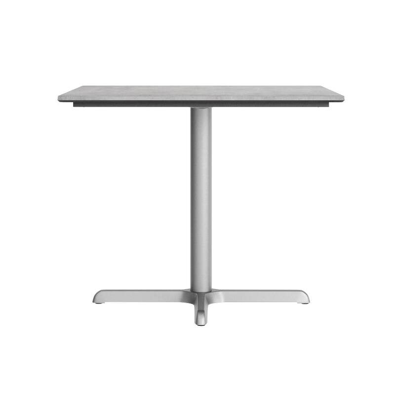 Commercial HPL Tabletop with Table Height Crisscross Base