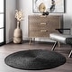 preview thumbnail 33 of 87, Nuloom Adelaida Farmhouse Jute Area Rug Black - Round - 4' x 4'