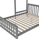 preview thumbnail 15 of 15, Elegant Twin over Full Loft Bed with Staircase, Ladder with 3 Storage Grids, Sturdy Construction & Safety Guaranteed, Grey
