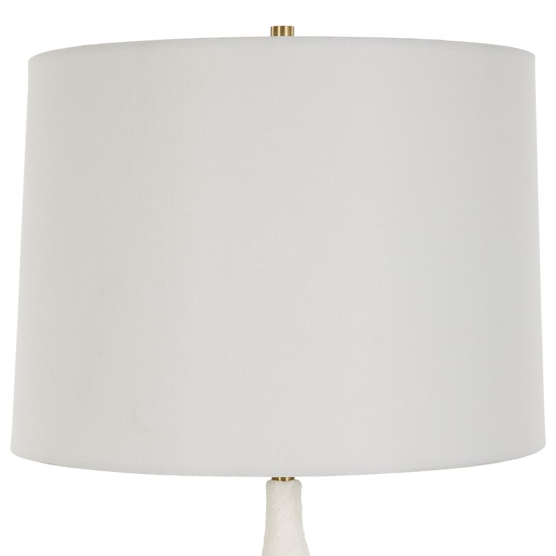 Uttermost Helena Slender White Table Lamp - 36"H,   Shade 10"H x 14"Dia