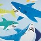 preview thumbnail 4 of 3, Colorful Sharks Shower Curtain - Multi - 70x72