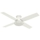 preview thumbnail 2 of 20, Hunter 52" Dempsey Low Profile Ceiling Fan with Handheld Remote - Contemporary, Transitional, Industrial, Farmhouse
