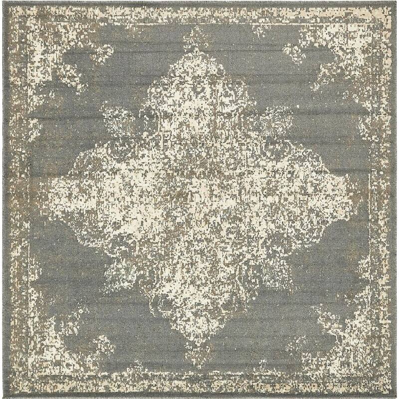 Contemporary Daisy Collection Area Rug