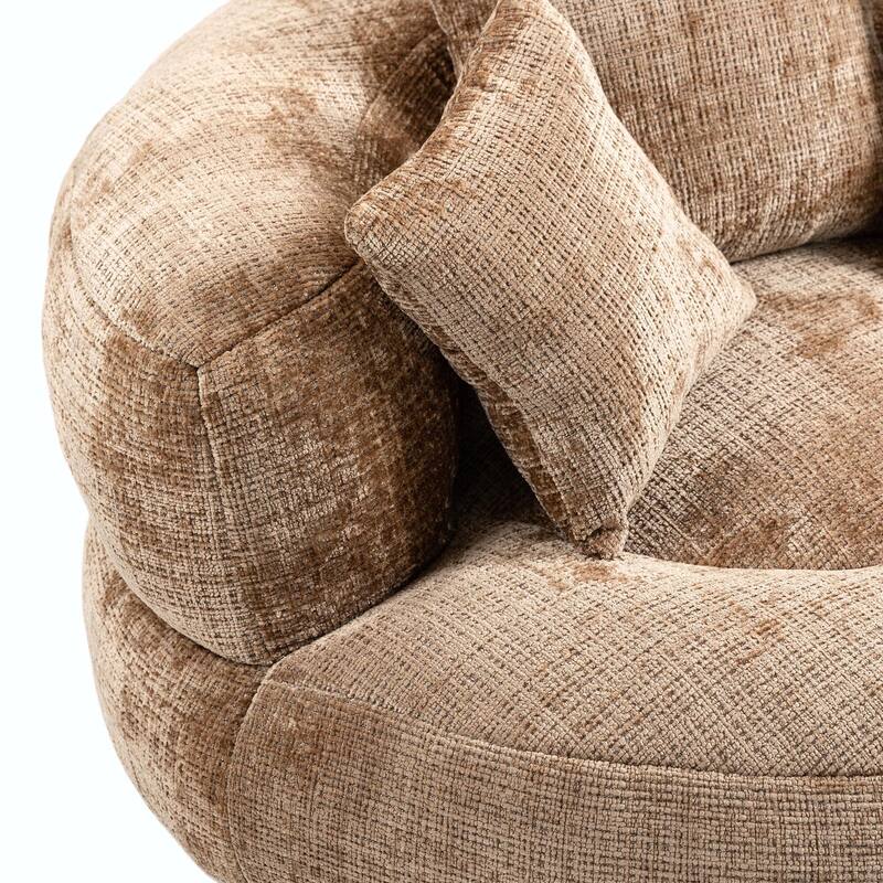 Durable Lazy Sofa Comfort Lounger, High Back Bean Bag Couch with 3 Pillows