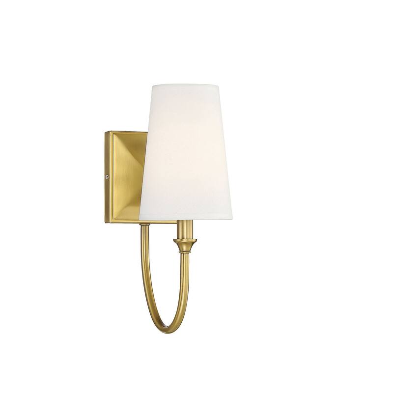 Savoy House Cameron 13" Tall Wall Sconce - Warm Brass