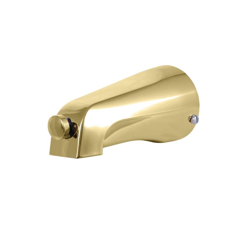 Kingston Brass Showerscape 5-1/8-Inch Tub Spout with Diverter, 1/2" CTS - Polished Brass