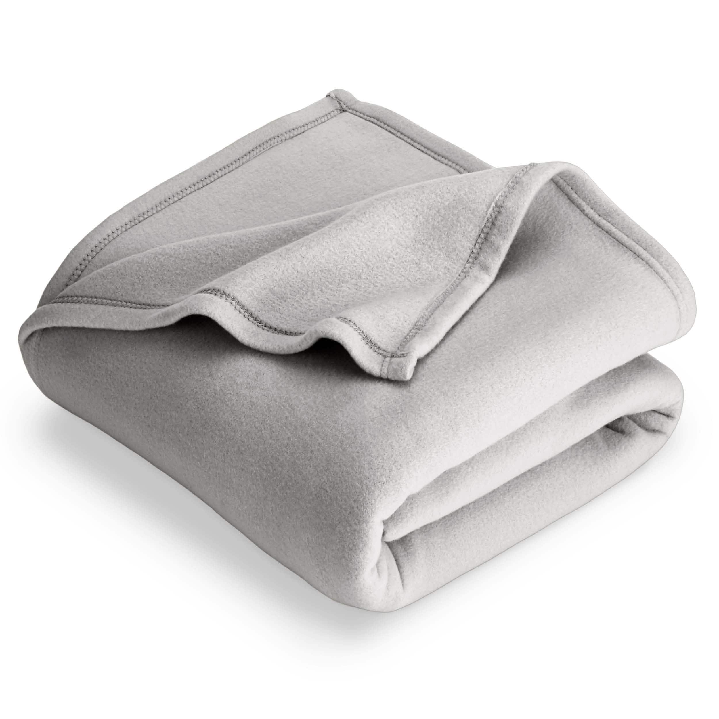 White vellux blanket clearance