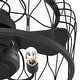 preview thumbnail 4 of 14, Hunter Fandelier 20" Rotonda Matte Black Ceiling Fan LED Light Handheld Remote Farmhouse, Industrial, Caged Chandelier