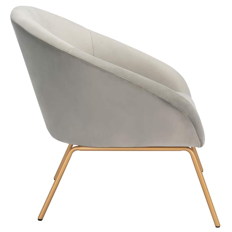 SAFAVIEH Made Glam Velvet Accent Chair - 32.3" W x 29.5" L x 30" H - 32Wx30Dx30H