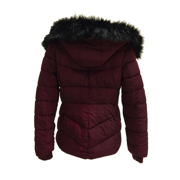 guess down jacket with faux fur