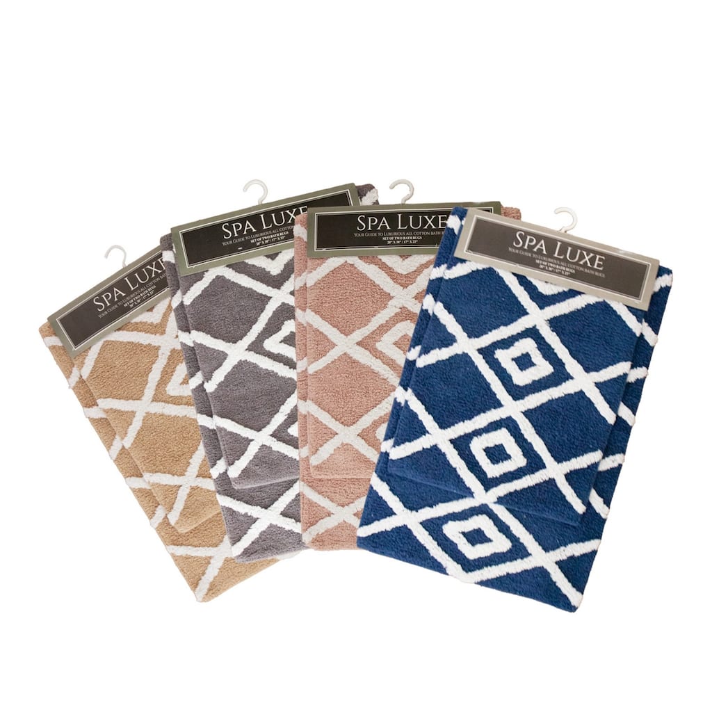 Spa Lux Criss Cross Bath Rug Set