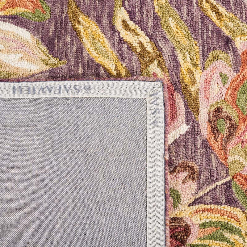 SAFAVIEH Handmade Blossom Deliana French Country Floral Wool Rug