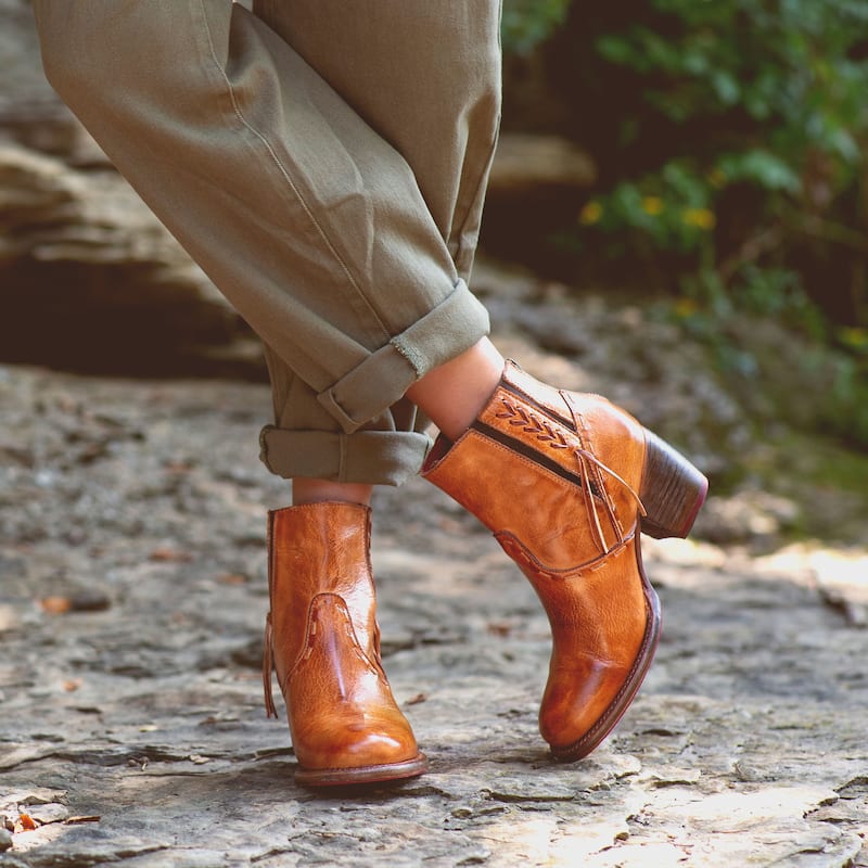 Bed Stu Celestine Leather Heeled Ankle Boot