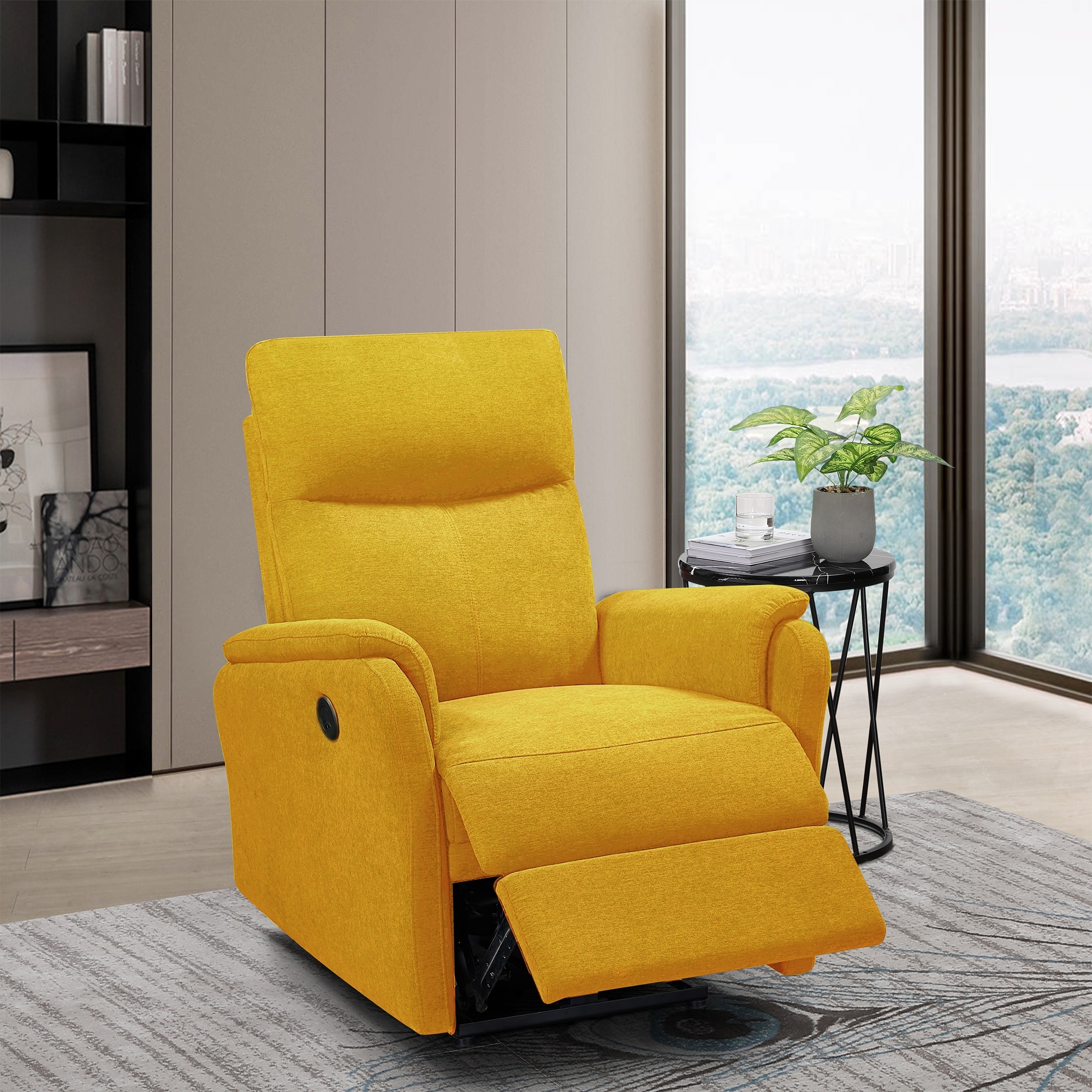 Yellow recliner chair discount