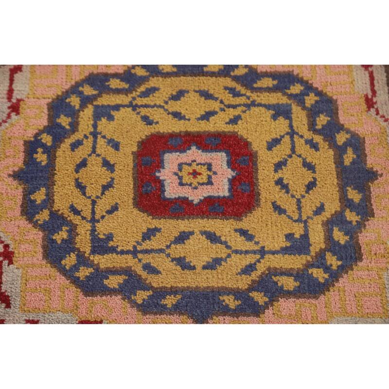 Red Heriz Serapi Oriental Runner Rug Handmade Wool Carpet - 2'5" x 7'10"