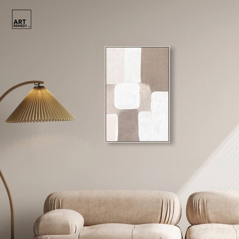 Stucco Squares I Canvas by Art Remedy