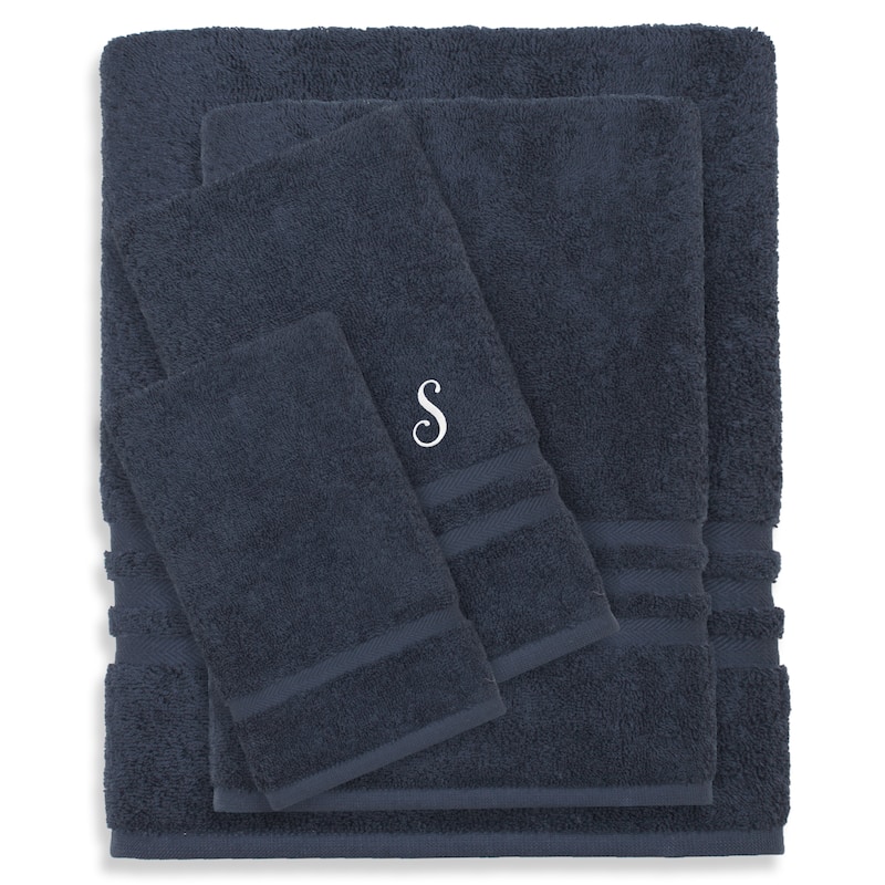 Authentic Hotel and Spa 100% Turkish Cotton 4PC Denzi Towel Set. - S