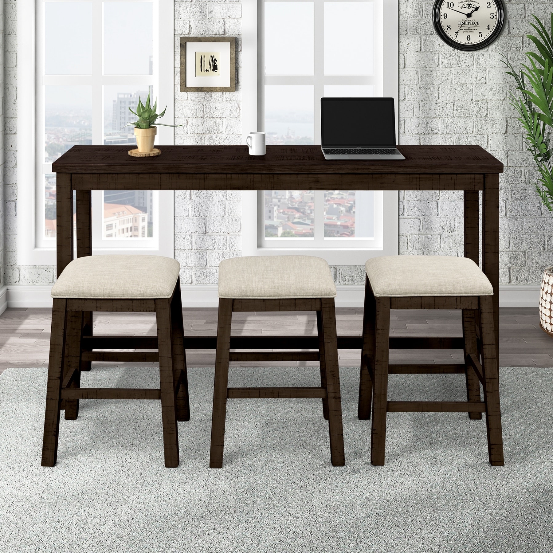 Counter height on sale padded stools