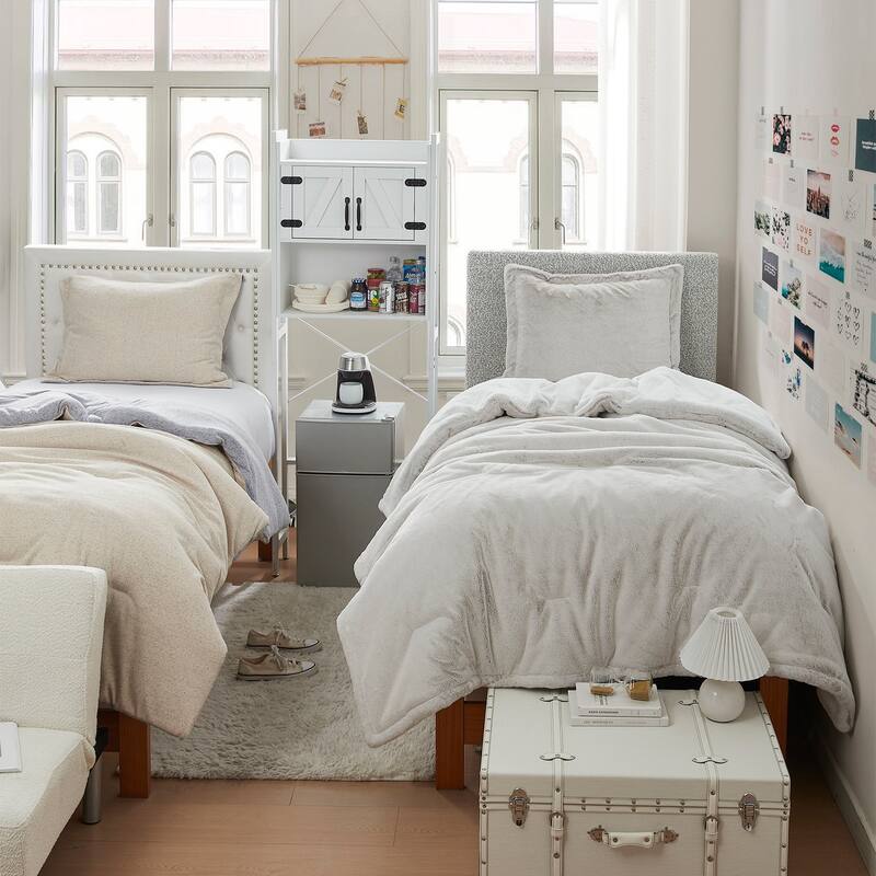 Koala de Albino - Coma Inducer® Oversized Comforter Set - Wallaby White