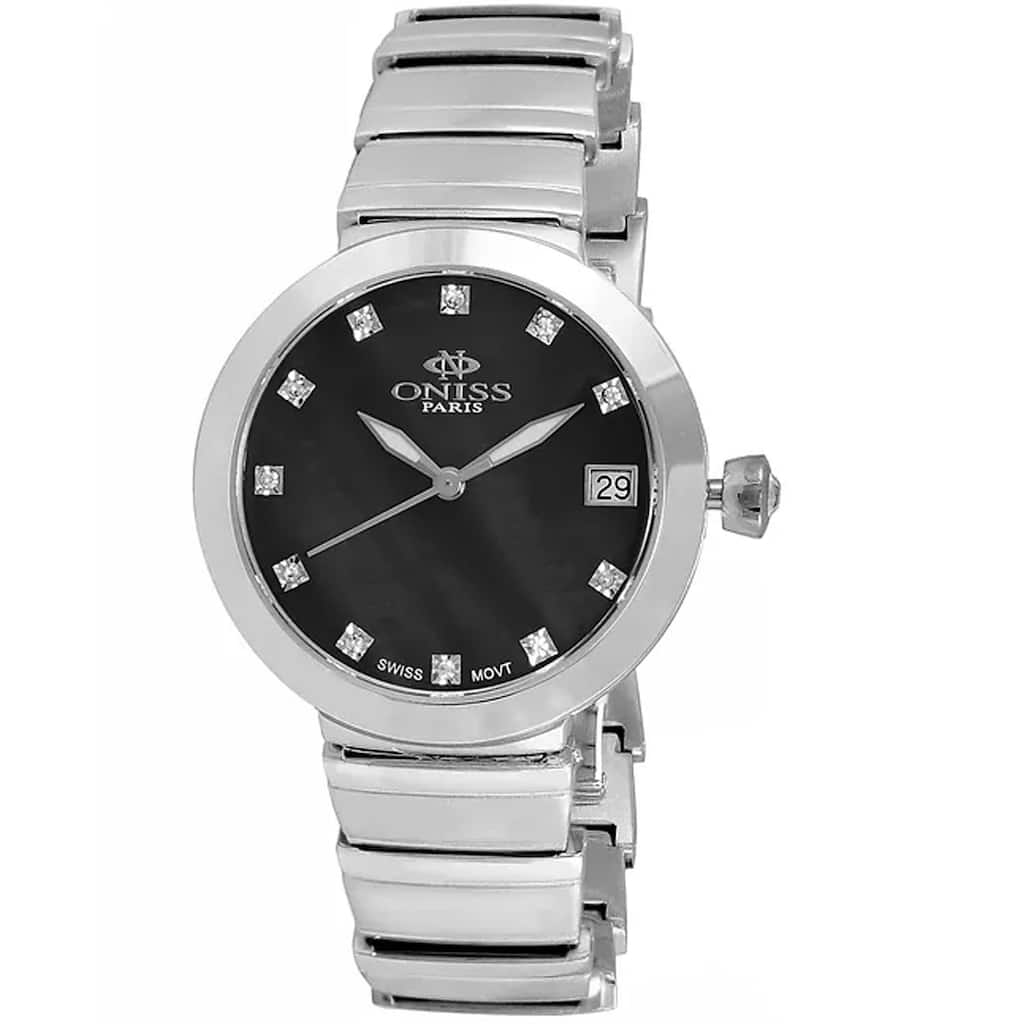 Oniss Women's Prima Blue Dial Watch - ON5559-14BK - 6 (36)